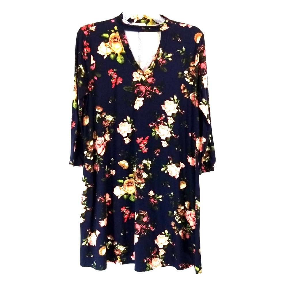 Reb & J. Floral print dress size L/XL